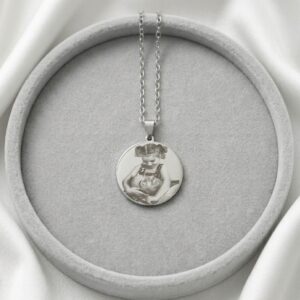 dije redondo pulsera foto