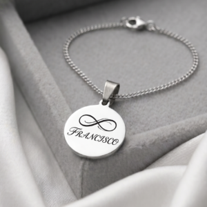 Inicio pulsera dije circular chico